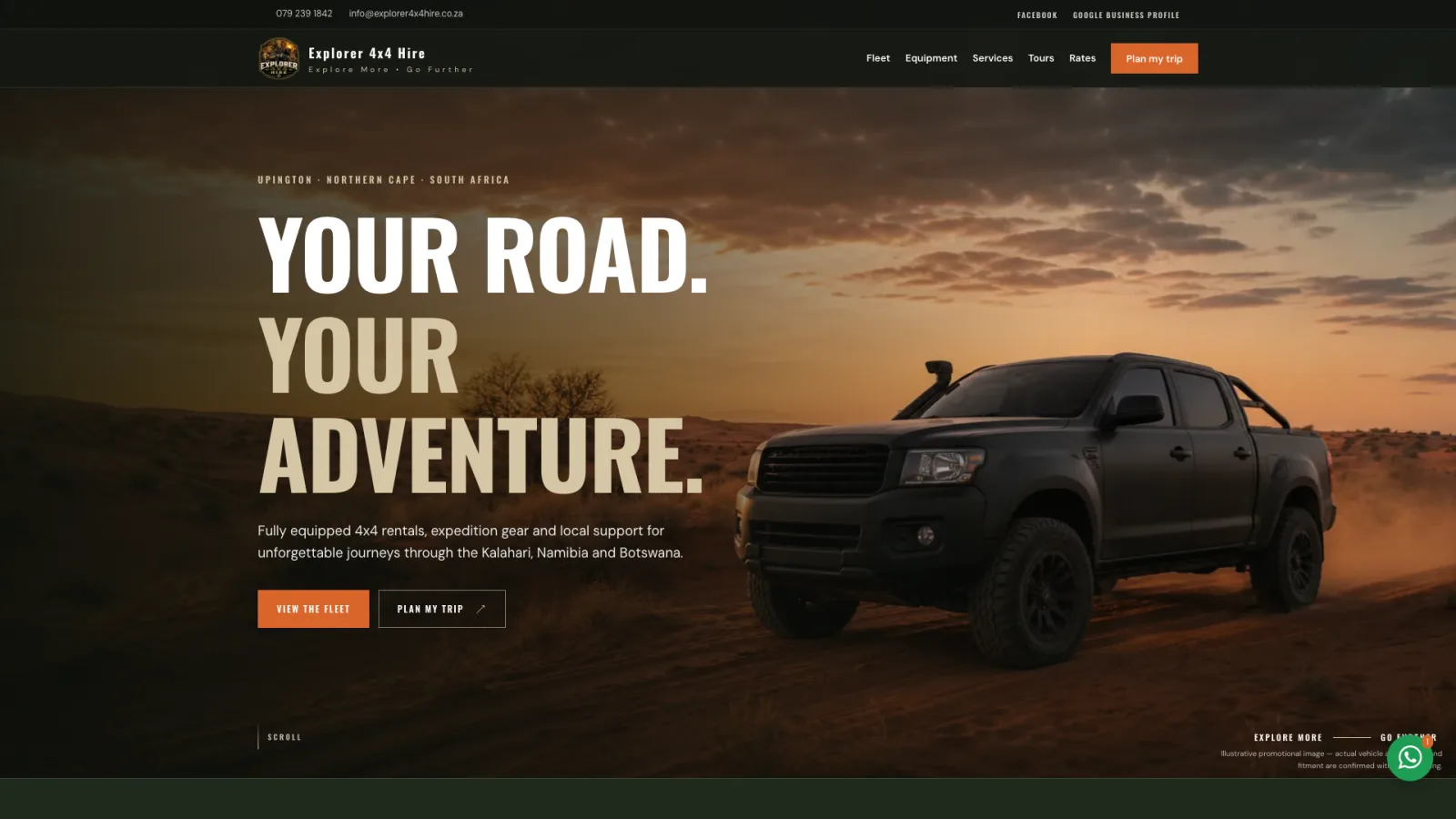 Explorer 4x4 Hire project preview