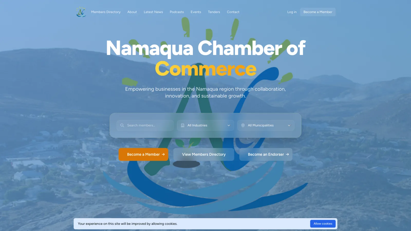 Namaqua Chamber of Commerce project preview